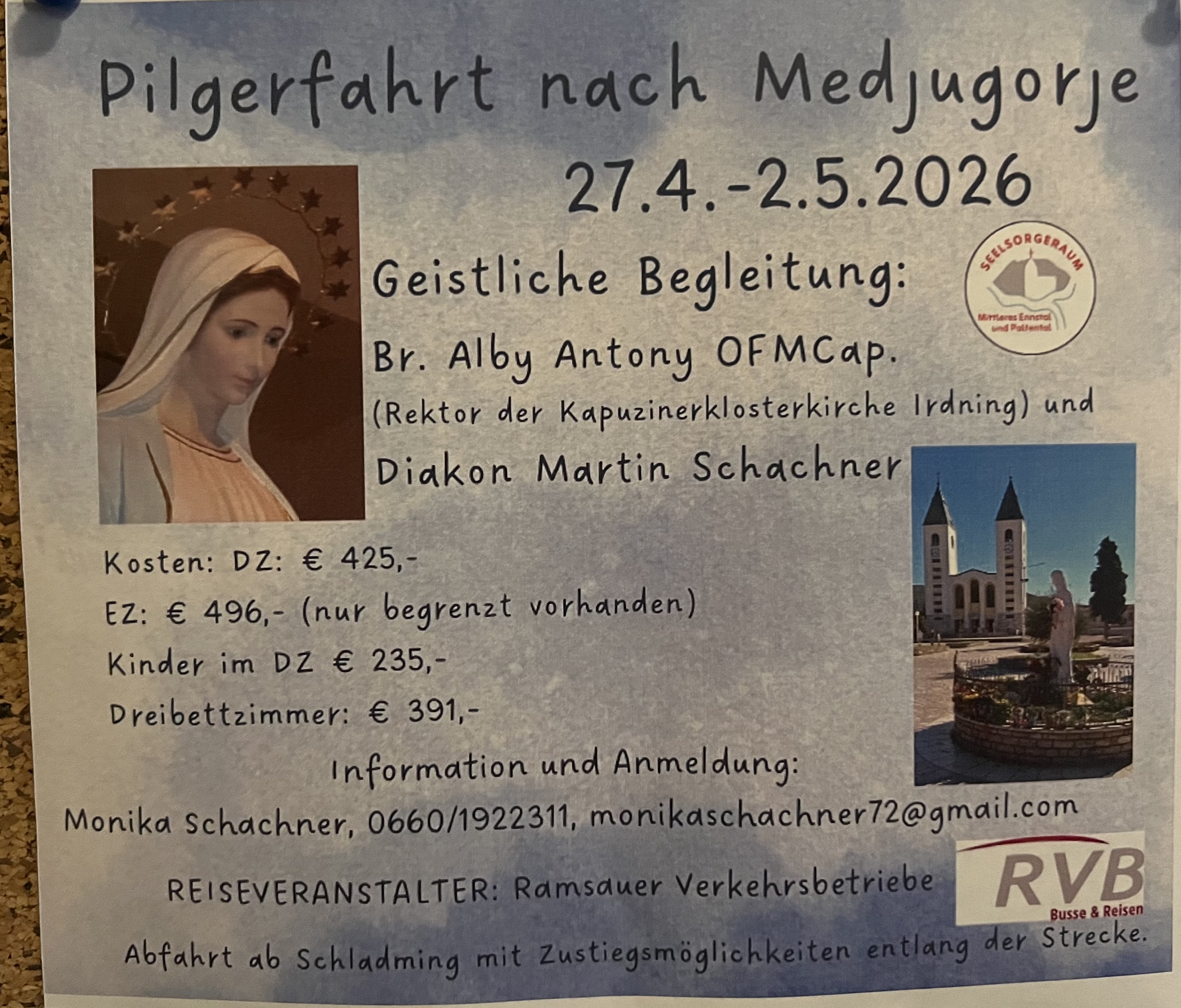 Pilgerfahrt nach Medjugorje / Monika Schachner